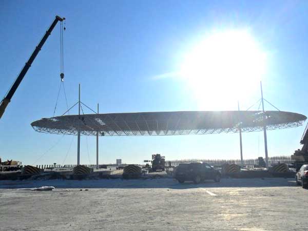 伊犁加油站网架案例